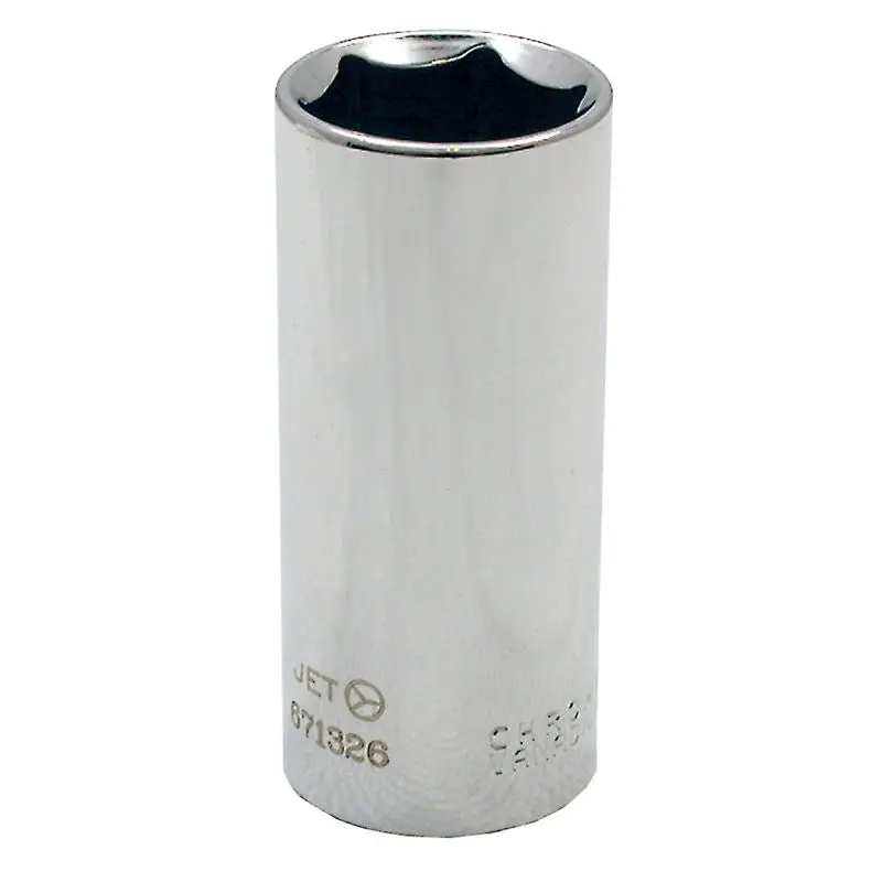 Jet 671316 3/8 Dr X 1/2 Deep Chrome Socket - 6 Point