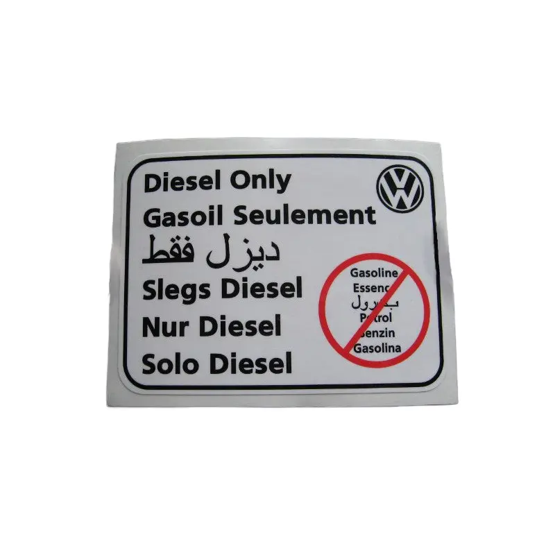 Diesel  Only Sticker [Diesel Vanagon]