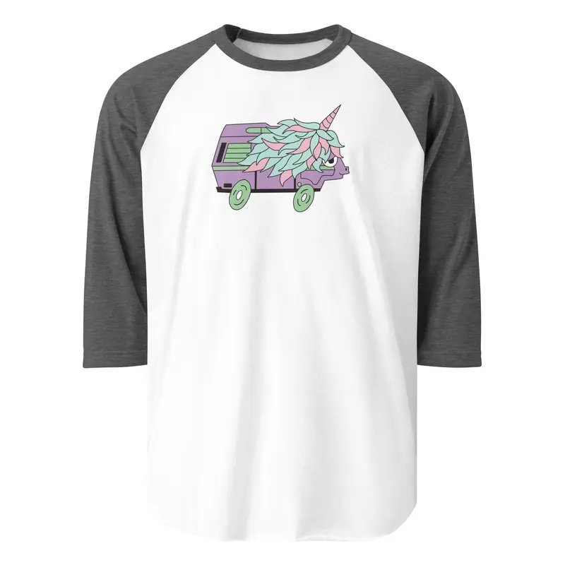 High-Top Hazel Raglan Baseball T-ShirtBlack / White / XS