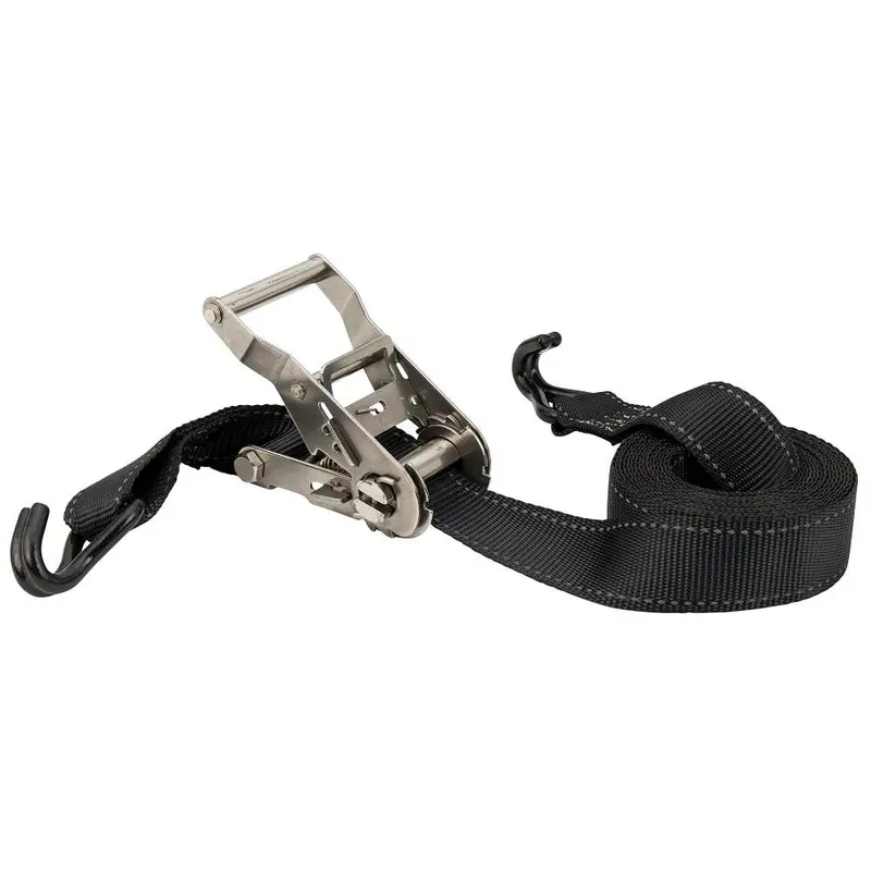 1000 lbs. Stainless Steel 15 ft. x 1.5 in. Ratchet Tie Down