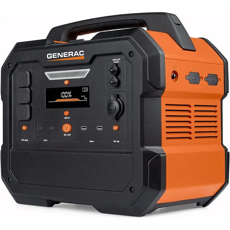 Generac GB2000 Series 8026 Power Station, 13.3 A, 120 VAC, 3200 W Output, Solar