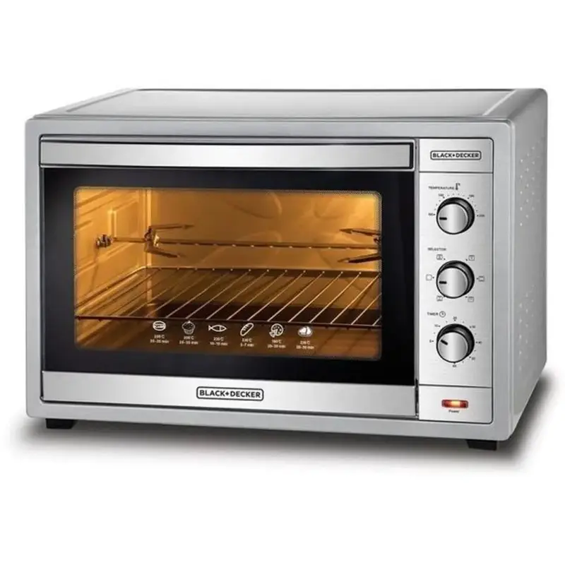 Black Decker 62L Toaster Oven Rotisserie