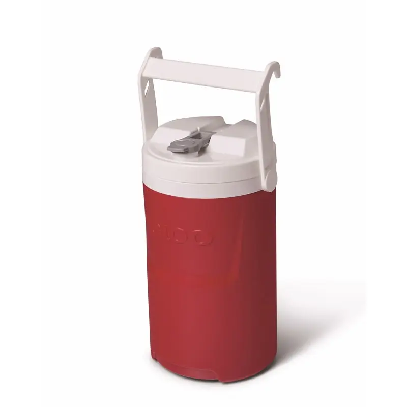 IGLOO Legend 00002204 Beverage Cooler, 1 gal Cooler, Flip Spigot, Plastic, Red/White