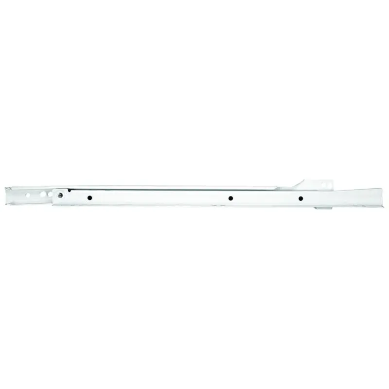 Knape & Vogt 1805H WH 400 Drawer Slide, 75 lb, 400 mm L Rail, 12.5 mm W Rail