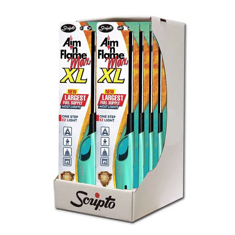 Scripto Aim 'n Flame MAX XL BGM19XL-1/12CD Utility Lighter