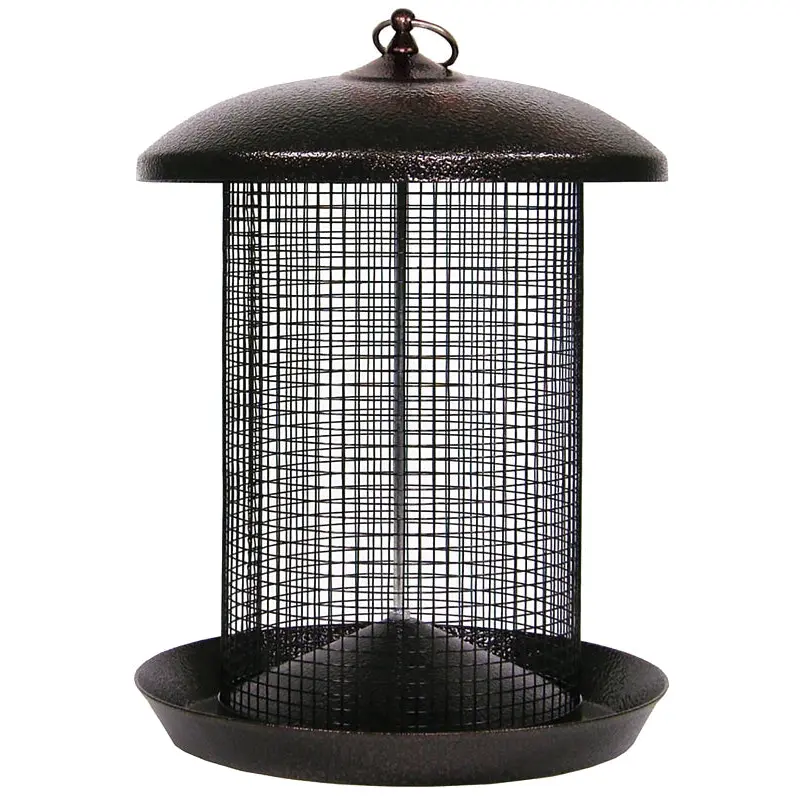 Stokes Select 38117 Wild Bird Feeder, 13 in H, 5.3 qt, Hammered Copper, Powder-Coated