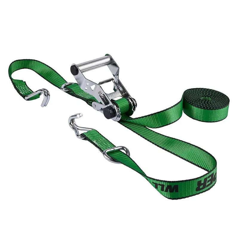 1.25 in. x 16 ft. Chrome Ratchet Tie Down (4-Pack)