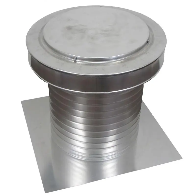 12 in. Dia Keepa Vent an Aluminum Roof Vent for Flat RoofsBlack / 2.13 / 63.6