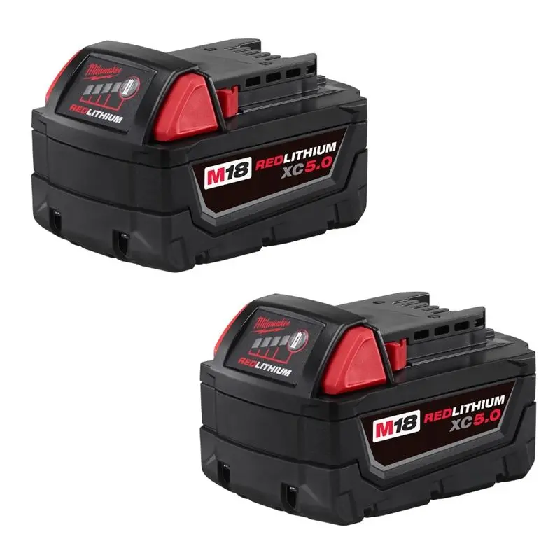 Milwaukee 48-11-1852 M18 REDLITHIUM XC5.0 Extended Capacity Battery Two Pack