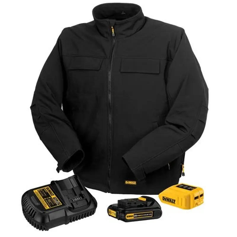 DeWalt Soft-Shell Heated Jacket Kit - Black | DCHJ090BD1-EUM