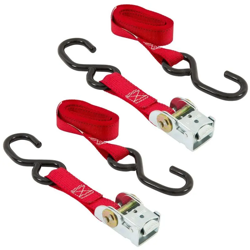 1 in. x 6 ft. x 500 lbs. Motorcycle/ATV Tension Tie-Down (2-Pack)