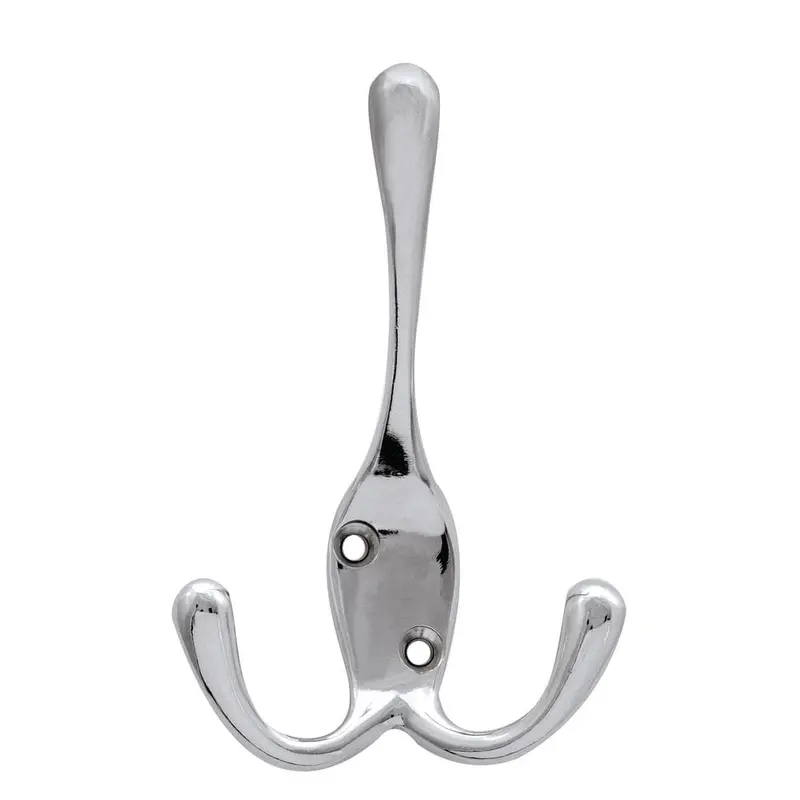 4 in. Chrome Triple Wall Hook (4-Pack)Chrome / 0.17 / 4