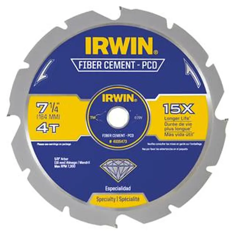 Irwin PCD Fiber Cement Blade 10-Inch x 6T10-Inch x 6T