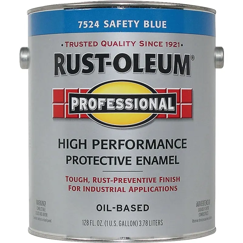 RUST-OLEUM PROFESSIONAL K7725402 Enamel, Gloss, Safety Blue, 1 gal Can