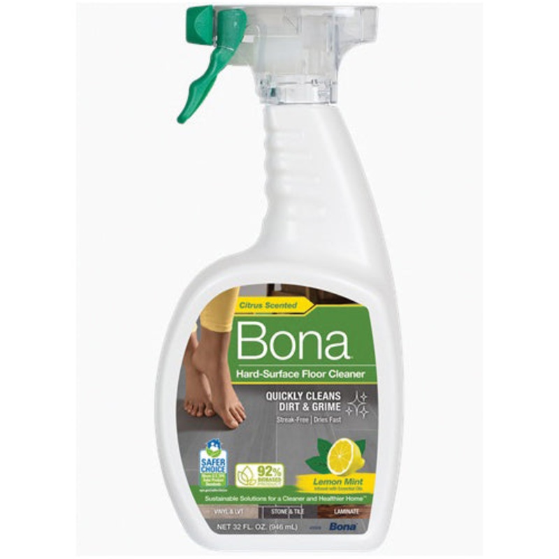 Bona WM700051224 Hard-Surface Floor Cleaner, 32 oz, Spray Bottle, Liquid