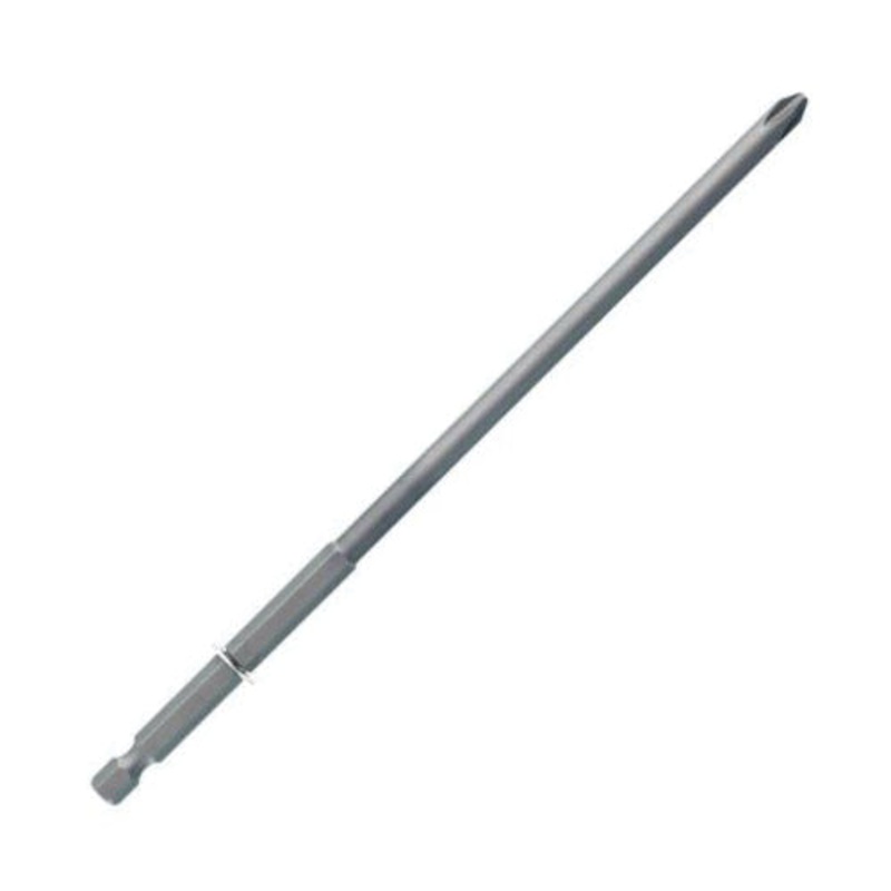 SENCO EA0300 Power Screwdriver Bit, Phillips Point, #2 Point, 7-1/2 in OAL, 1/4 in Shank, Single End, S2 Steel